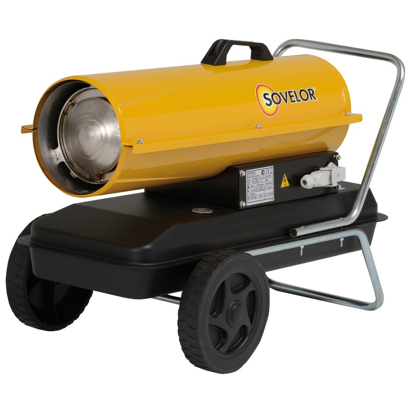 Chauffage mobile air pulsé au fuel, gasoil, pétrole, GNR