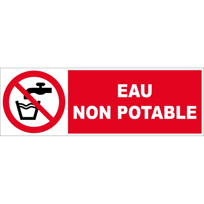 Panneau d'interdiction 450 x 150 mm