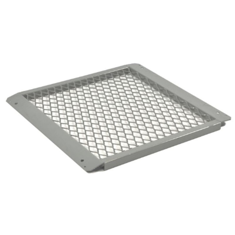 Rampe de chantier grillagée