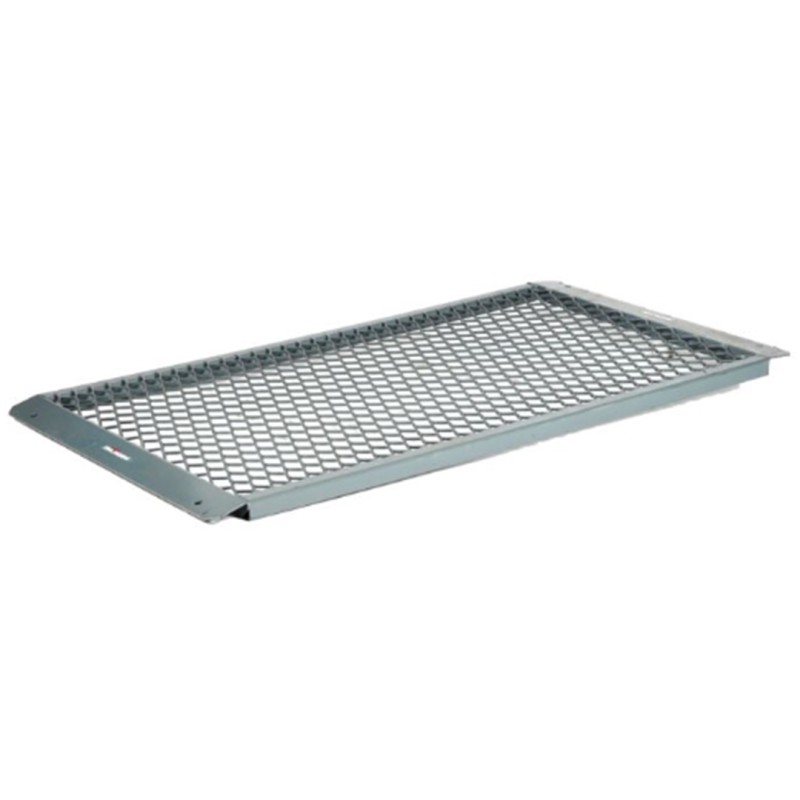 Rampe de chantier grillagée