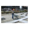 Rampe de chantier grillagée
