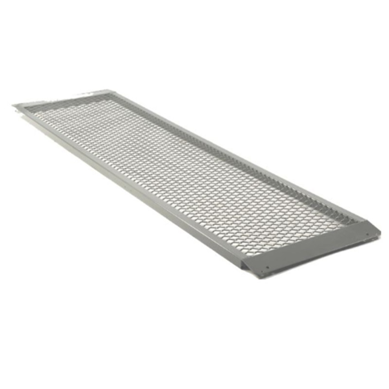 Rampe de chantier grillagée