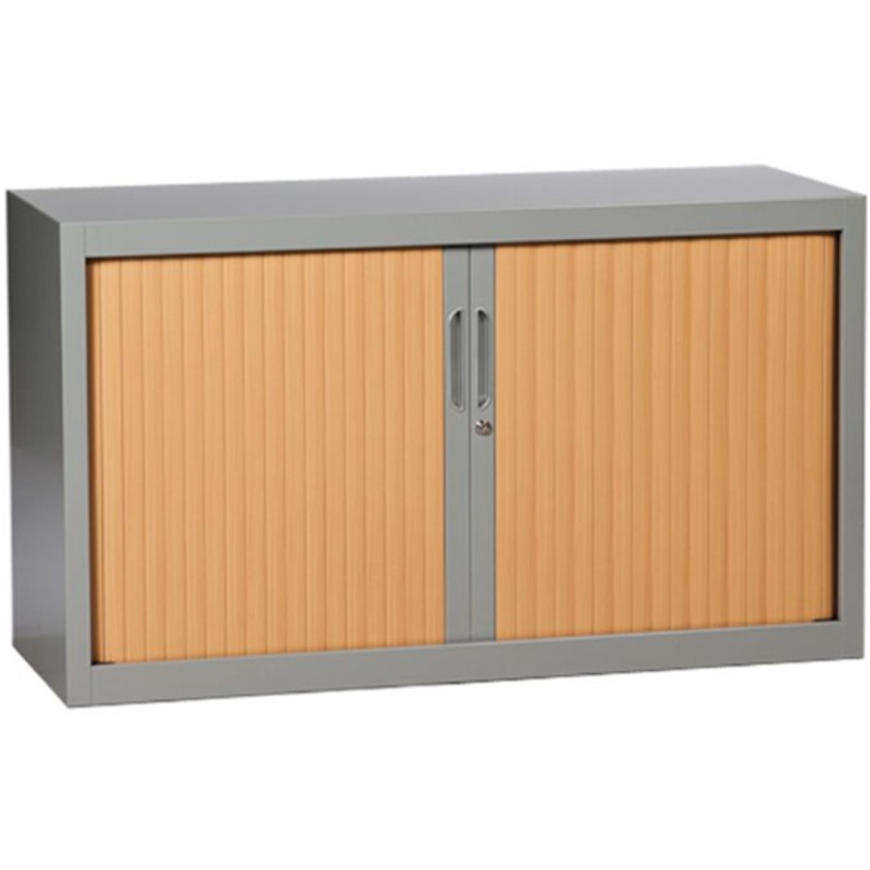 Armoire à rideaux monobloc bicolore