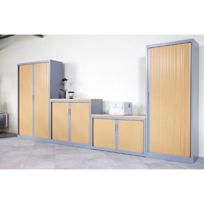 Armoire à rideaux monobloc bicolore