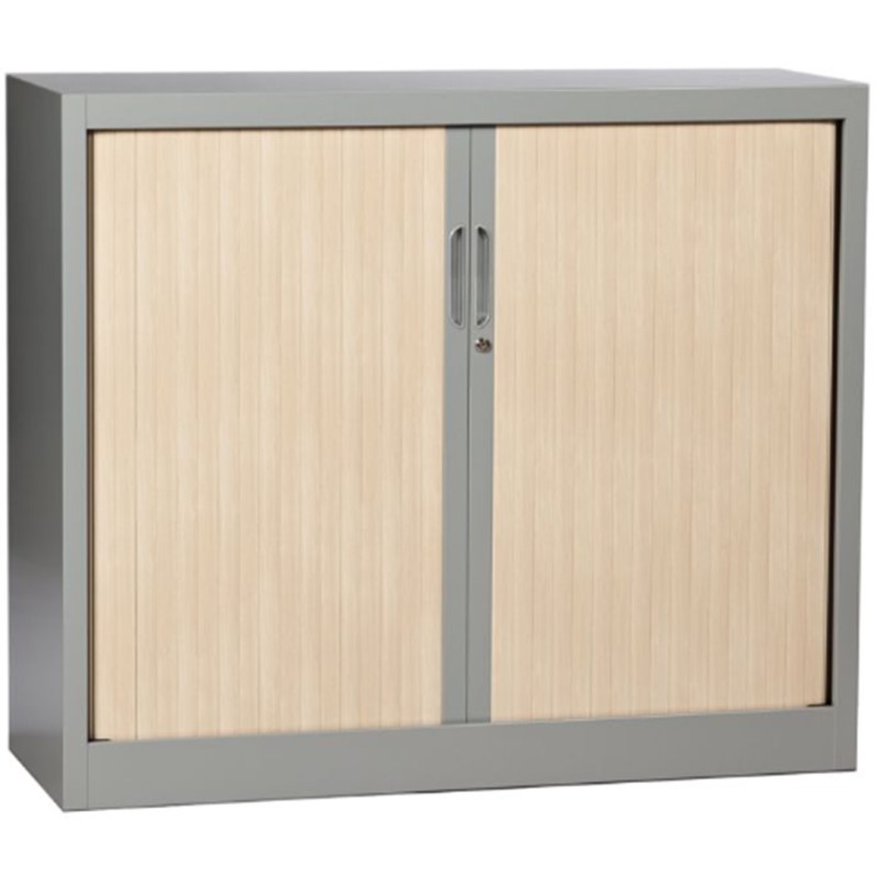 Armoire à rideaux monobloc bicolore