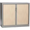 Armoire à rideaux monobloc bicolore