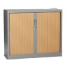 Armoire à rideaux monobloc bicolore