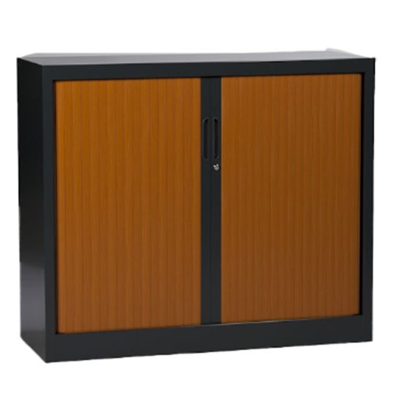 Armoire à rideaux monobloc bicolore