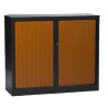 Armoire à rideaux monobloc bicolore