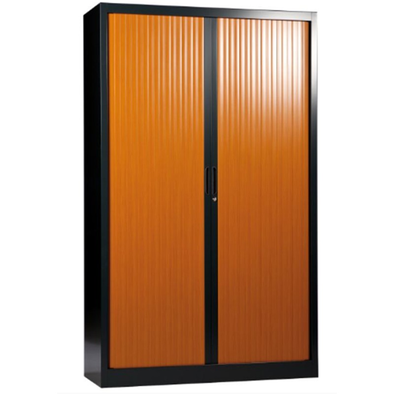 Armoire à rideaux monobloc bicolore