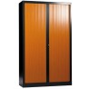 Armoire à rideaux monobloc bicolore