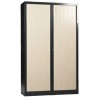 Armoire à rideaux monobloc bicolore