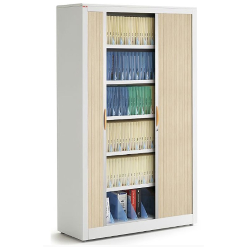 Armoire à rideaux monobloc bicolore