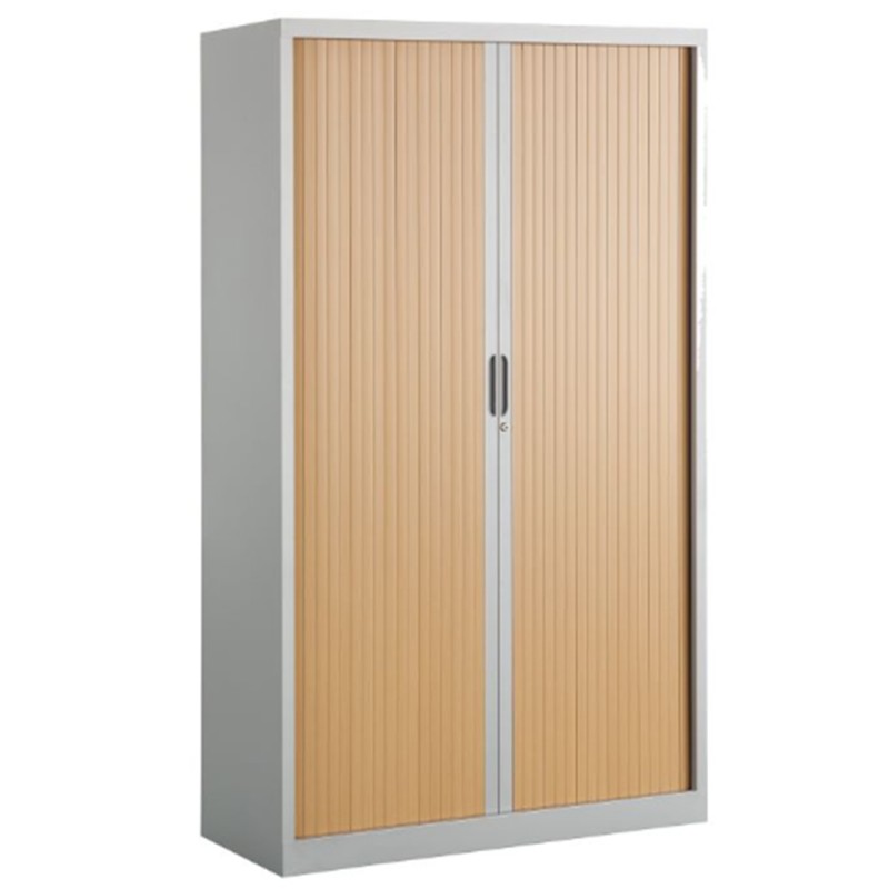 Armoire à rideaux monobloc bicolore