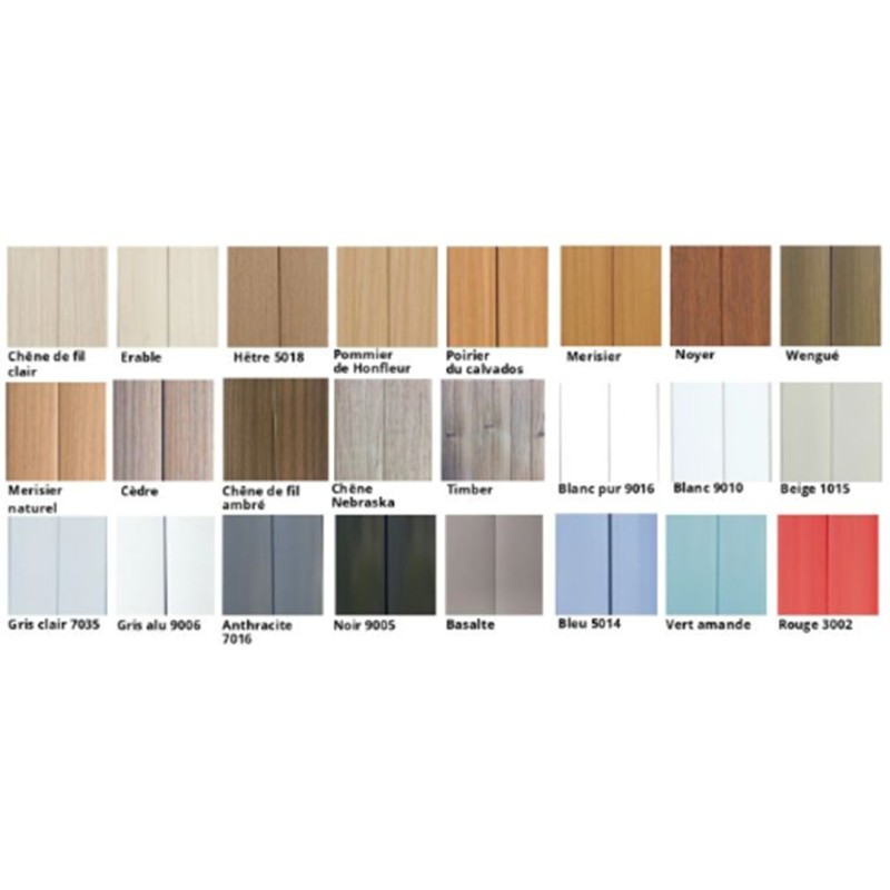 Armoire à rideaux monobloc bicolore